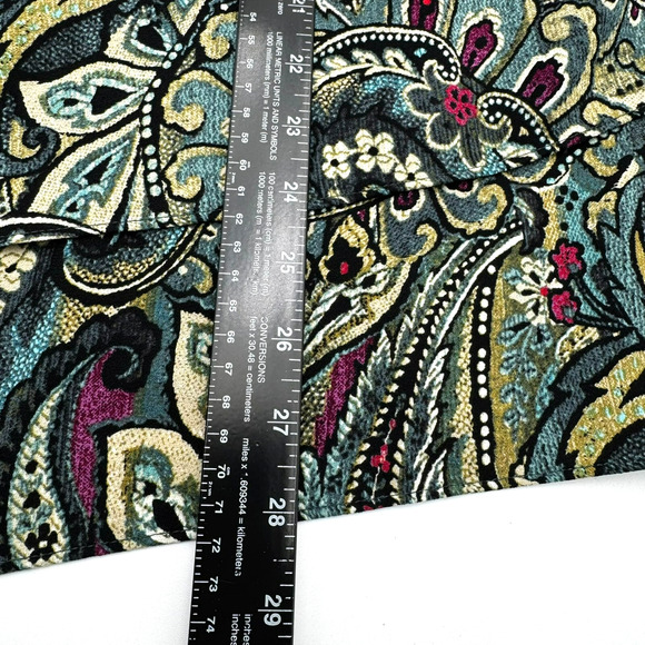 J. JILL Women's Large Blue Purple Tiered Layered Paisley Pullover Boho Tunic Top - Picture 7 of 8